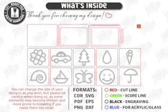 Sensory Sand Trays Writing Laser Cut Bundle | Montessori SVG Product Image 7