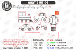 Coloring Montessori Toy for Kids Laser Cut | Paintable Cars Product Image 3