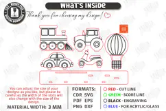 Coloring Montessori Toy for Kids Laser Cut | Paintable Cars Product Image 3