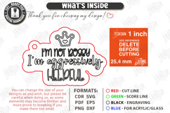 Sarcastic Keychain Laser Cut | Snarky Keyring | Funny SVG Product Image 3