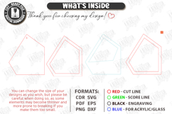 Modern Wall Planters Laser Cut Bundle | Geometric Wall Vase Product Image 12