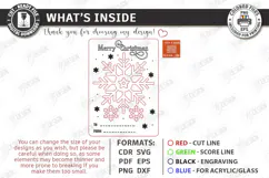 Christmas Dream Catcher Card with Ornament Laser Cut | CNC Product Image 3