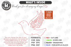 Flying Bird Ornament Laser Cut | Garden Decor | Home Decor Product Image 3