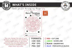 Christmas Dream Catcher Card with Ornament Laser Cut | CNC Product Image 3