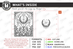 Wooden Mystical Notebook Cover Laser Cut | Moon SVG | Tarot Product Image 2