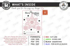 Christmas Dream Catcher Card with Ornament Laser Cut | CNC Product Image 2