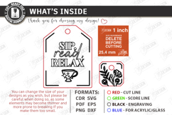 Tea Bag Bookmark Laser Cut | Reading Accessories | Glowforge Product Image 3