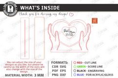 Mother's Day Hanging Hearts Laser Cut Bundle | Floral Hearts Product Image 5