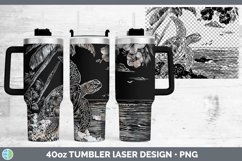 GorgeousLaser Sea Laser 40oz Tumbler design.