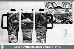 GorgeousLaser Sea Laser 40oz Tumbler design.