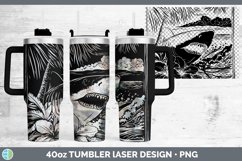 GorgeousLaser Sea Laser 40oz Tumbler design.