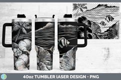 GorgeousLaser Sea Laser 40oz Tumbler design.