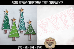 Whimsical Christmas Tree Laser SVGs | Four Laser SVG Designs Product Image 1