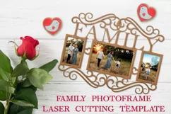 Frame for Family Photos, Family Photoframe SVG Product Image 1