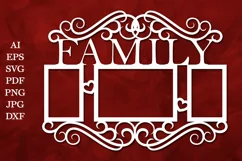 Frame for Family Photos, Family Photoframe SVG Product Image 2