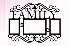 Frame for Family Photos, Family Photoframe SVG Product Image 3
