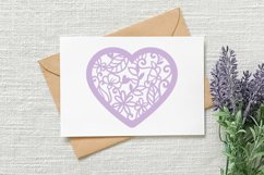 Papercut Heart Ornament SVG Product Image 2