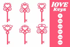 Lasercut key set