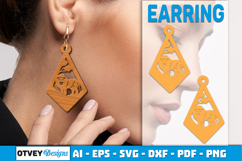 Lasercut Wooden Earrings Forest Animals Product Image 2