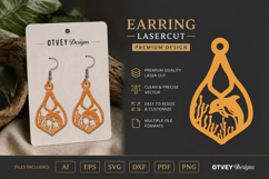 Lasercut Wooden Earrings Sea Animals Product Image 1