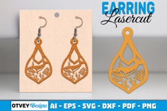 Lasercut Wooden Earrings Sea Animals Product Image 2
