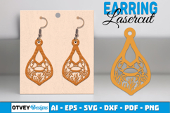 Lasercut Wooden Earrings Sea Animals Product Image 2