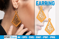 Lasercut Wooden Earrings Sea Animals Product Image 2
