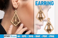 Lasercut Wooden Earrings Sea Animals Product Image 2