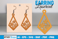 Lasercut Wooden Earrings Sea Animals Product Image 1
