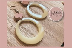 Boho Laser Earrings svg, Acrylic Earring svg, Wood Earring, Product Image 4