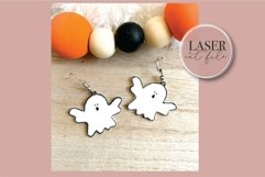 Ghosts Laser Earrings svg, Laser Earring SVG file, Halloween Product Image 5