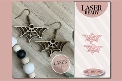 Spider Web Laser Earrings svg, Laser Earring SVG file, Product Image 1