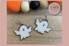 Ghosts Laser Earrings svg, Laser Earring SVG file, Halloween Product Image 4