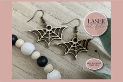 Spider Web Laser Earrings svg, Laser Earring SVG file, Product Image 4