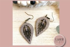 Teardrop Boho Laser Earrings svg, Boho earring file, Laser Product Image 5