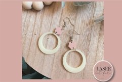 Boho Laser Earrings svg, Acrylic Earring svg, Wood Earring, Product Image 3