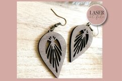 Teardrop Boho Laser Earrings svg, Boho earring file, Laser Product Image 4