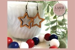 Patriotic Laser Earrings svg, Laser Earring SVG file, 4th of Product Image 2