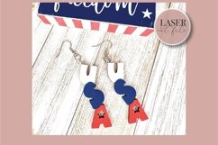 Patriotic Laser Earrings svg, Laser Earring SVG file, 4th of Product Image 6