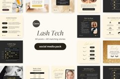 Lash tech instagram post | Lash instagram template for Canva Product Image 2