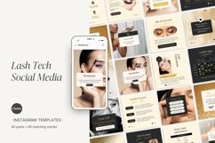 Lash tech instagram post | Lash instagram template for Canva Product Image 1