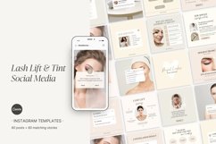 Lash tech instagram post | Lash Lift and Tint templates Product Image 1