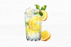 Lass of Lemonade Watercolor Sublimation Clipart Product Image 3