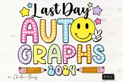 Last Day Autographs 2024 School PNG | Graduation PNG Product Image 4