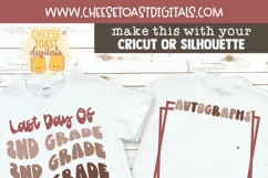 Retro Autograph School Shirt Mockup
