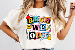 Last day of School Png, Bruh We Out Png, Summer Teacher Product Image 2