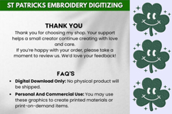 Always Lucky Bro St. Patricks Day Embroidery Product Image 3