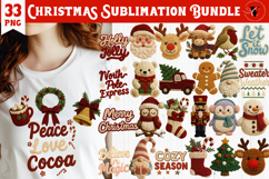 Christmas Crochet, Latch Hook, retro sublimation MEGA bundle Product Image 2