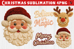 Latch hook yarn Christmas Sublimation | Cozy Christmas png Product Image 1
