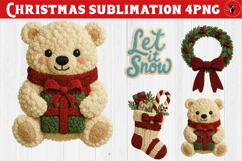 Latch hook yarn Christmas bundle | Cozy Christmas cliparts Product Image 11
